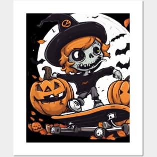 Halloween Skater Posters and Art